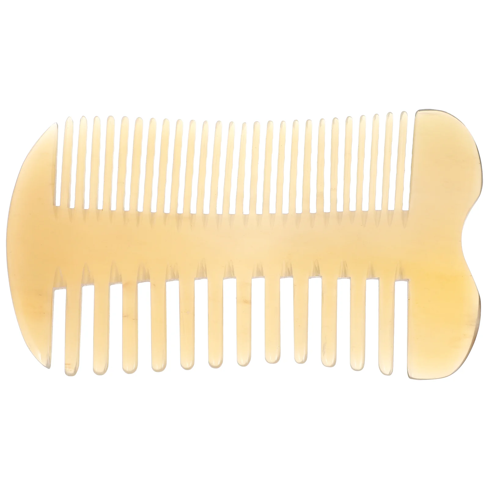 Massage Comb Guasha Scraper Natural Horn Combs Wide Tooth Hair Massager OX