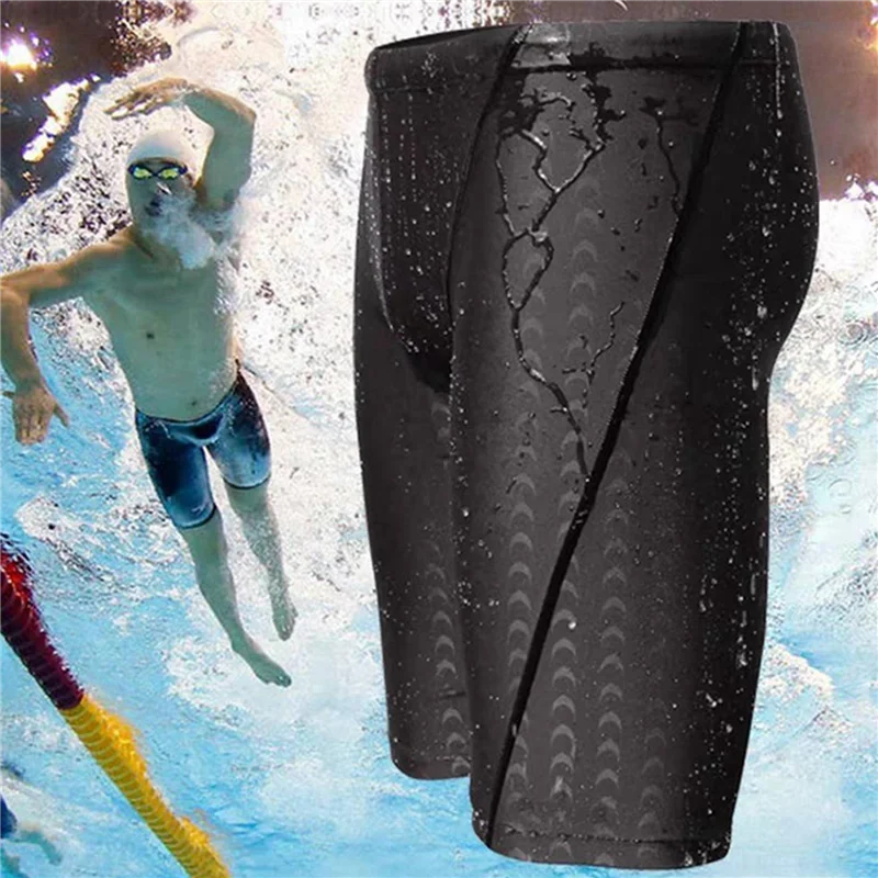 2X ملابس سباحة سريعة الجفاف للرجال، ملابس سباحة للرجال من حبوب القرش مقاس XL #5