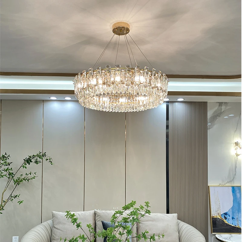 2022 New Fashion Luxury Design Factory Price Art Decoration Crystal Chandelier Lighting for Living Room Villa Hotel