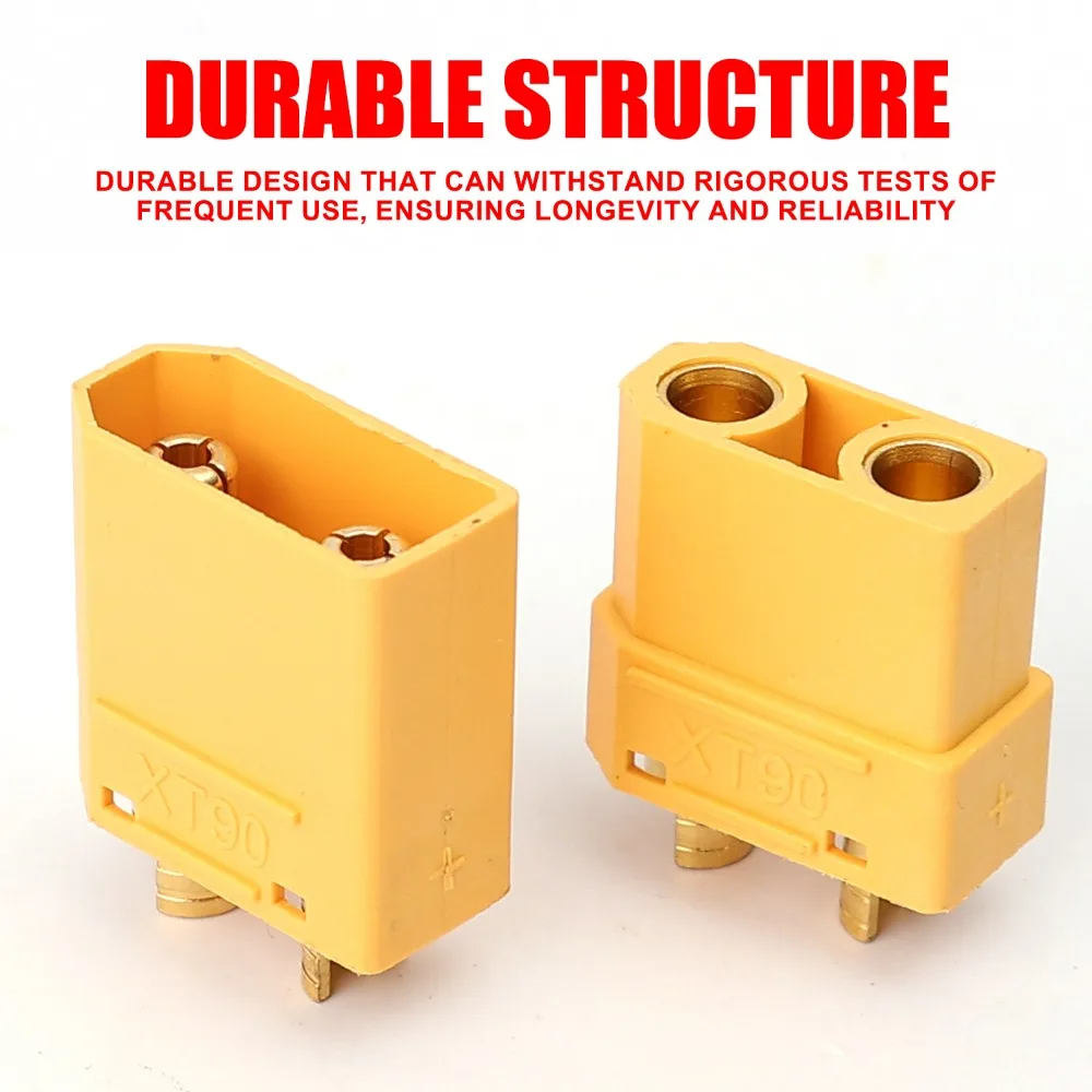 XT90 Stecker XT90H Stecker-Buchse Hochstrom-Batterieadapter mit Hülle für RC Flugzeug Hubschrauber Auto LKW Lipo-Teile – Detail 7