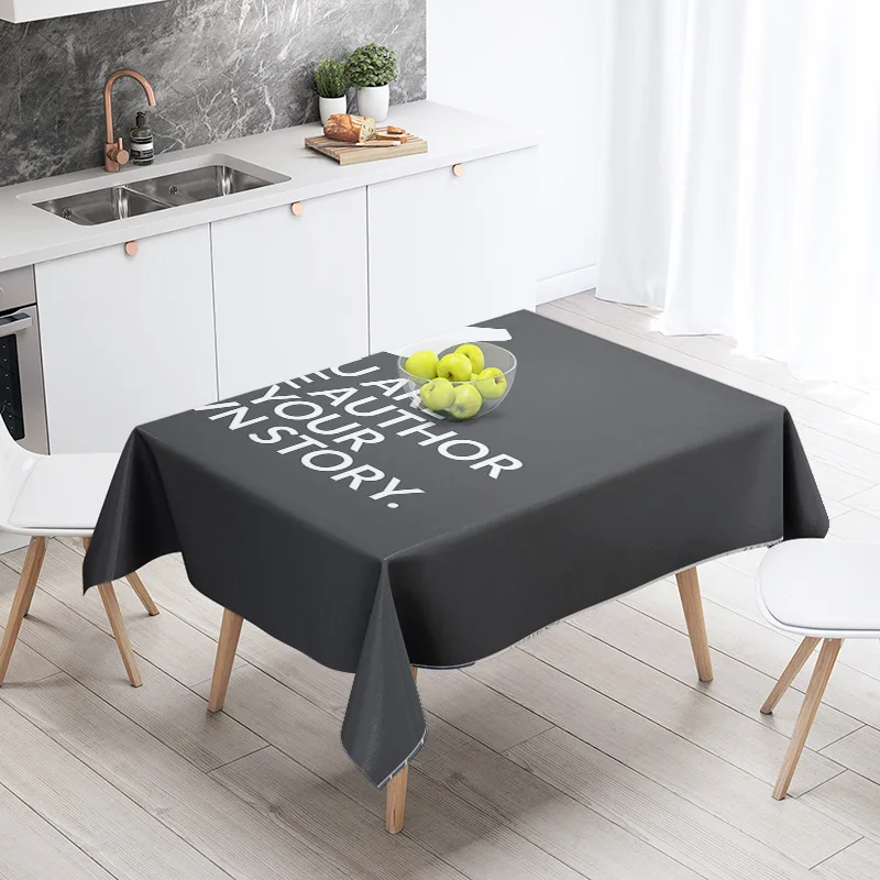 Luxury Black Tablecloth, Every Moment Decoration Home Tablecloth-table Decoration