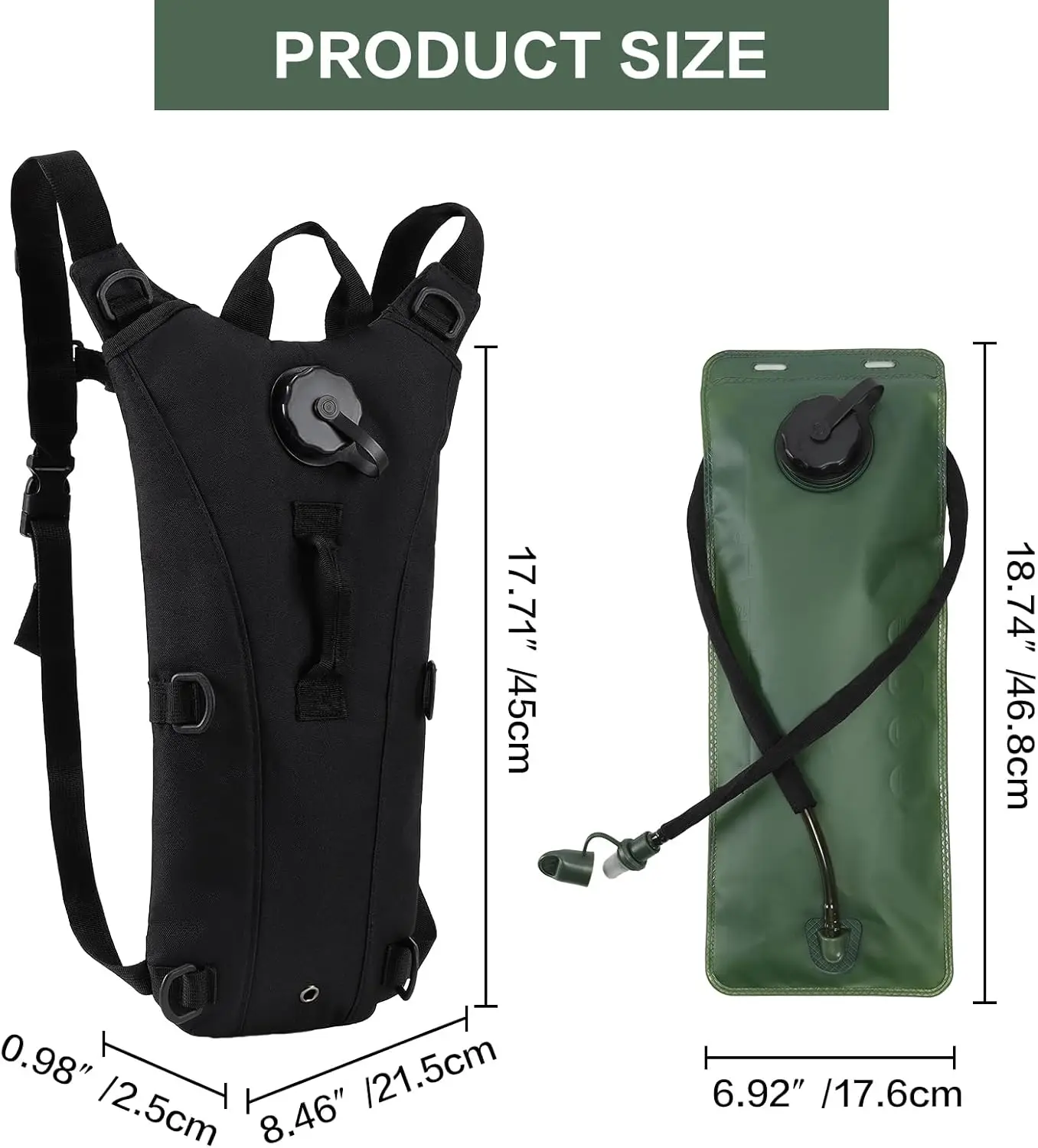 Hydration Backpack，Water Bag for Running，Hydration Vest，Equipped with 3L Hydration Bags,Suitable for Women and Running Backpacks 2
