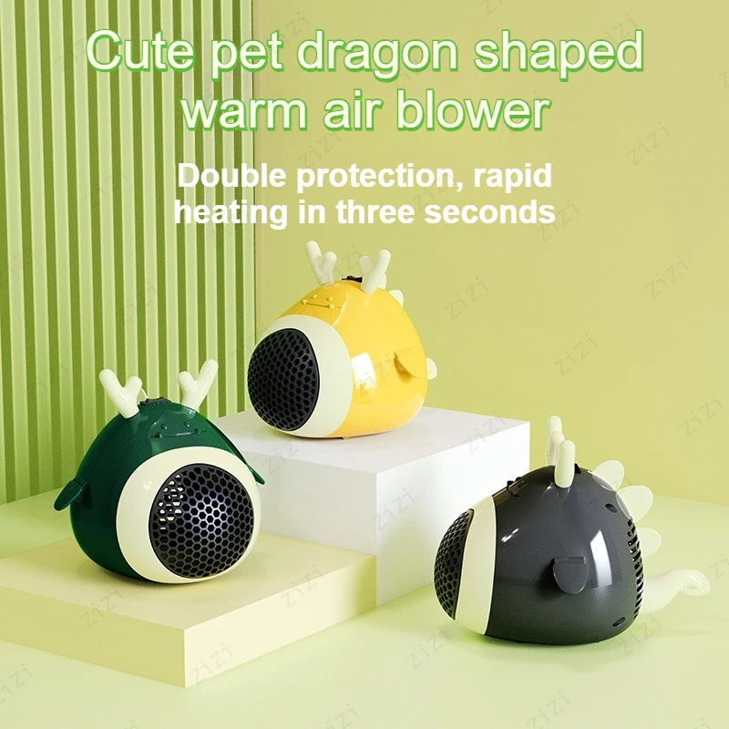 

Милый питомец в форме мини-милого маленького дракона, теплый воздухонагреватель, домашний настольный теплый воздухонагреватель, маленький скоростной термонагреватель, подарок