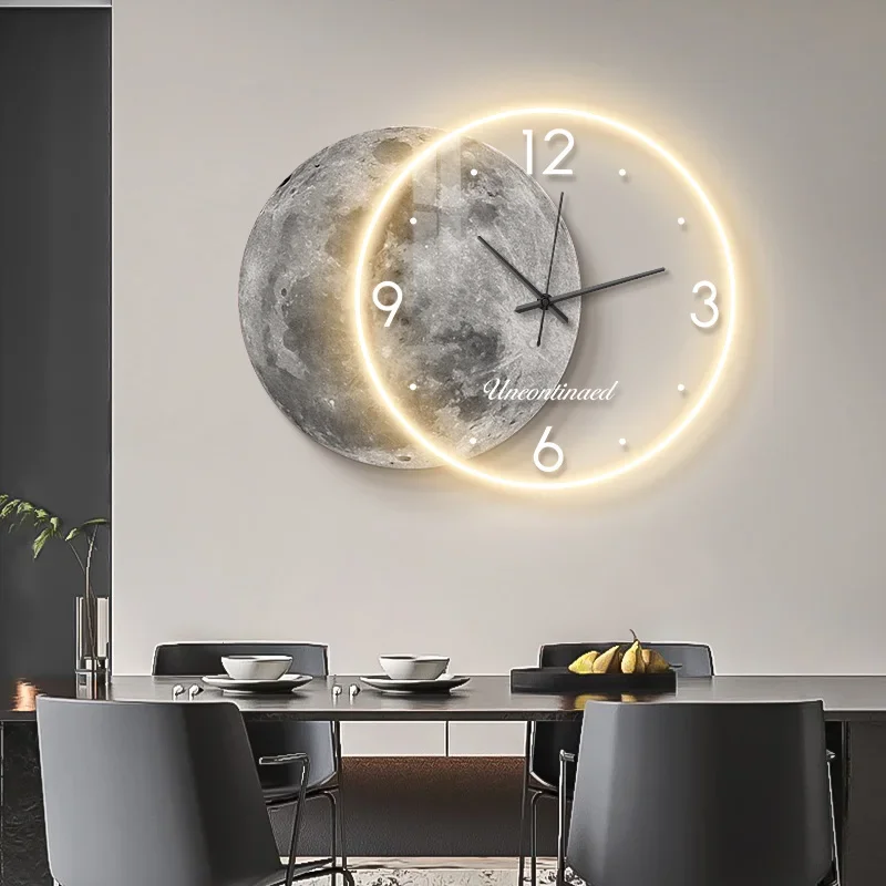 Mechanic Fashion Design Wall Clock European Automatic Classic Minimalist Wall Clock Luxury Korean Unique Horloge Home Decor