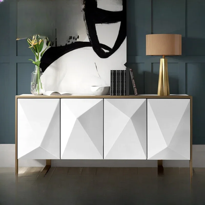 

American light luxury sideboard, Italian living room decoration cabinet, corridor entryway cabinet, postmodern Nordic sideboard