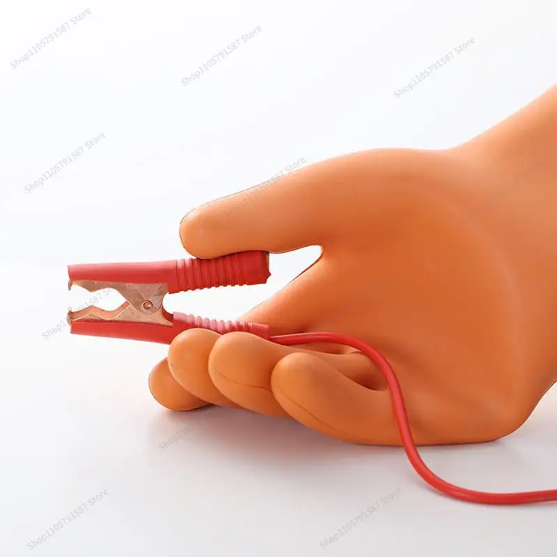 For 20KV KV Insulating Gloves, Anti-electric High Voltage Live Work Electrician Anti-electric Shock Rubber Protective Gloves