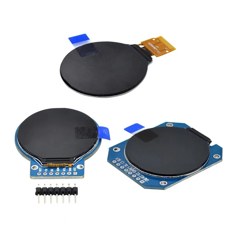 1.28inch TFT LCD Display Module Round RGB 240*240 GC9A01 Driver 4 Wire SPI Interface 240x240 Resolution adapter PCB For Arduino