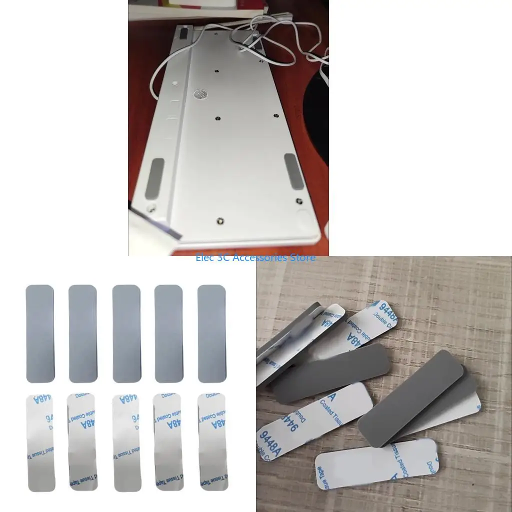 Y51A Replacement Keyboards Shell Cover NonSlip Shockproof Rubber Strips Pad