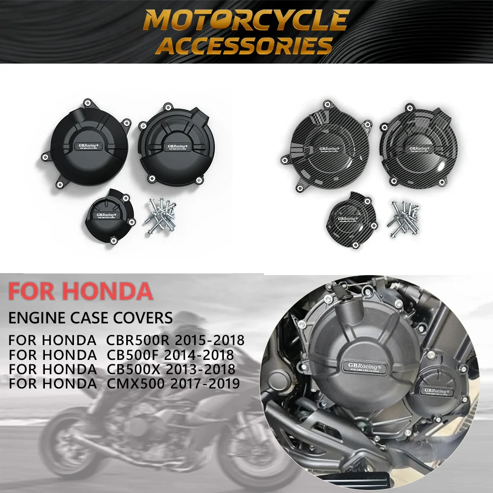 

CB500X CBR500R CB500F CMX500 Engine Cover Set CBR500R CB500F CB500X CMX500 Protection Cover CB1000R Engine Guard ​For HONDA