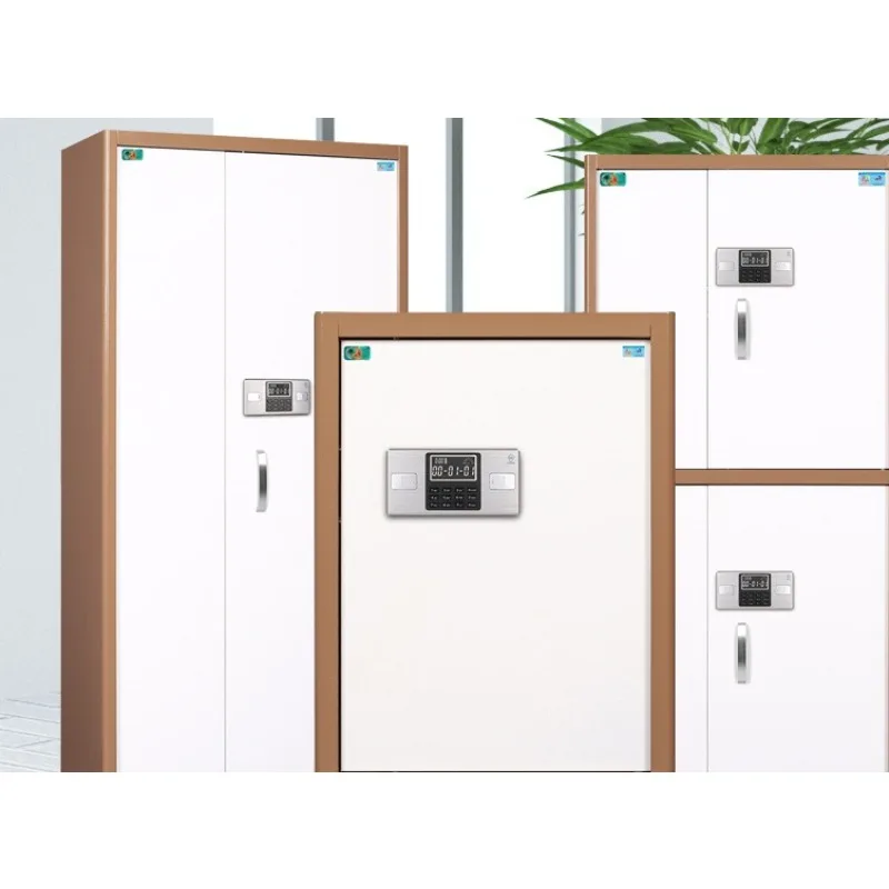 

Arc edge white orange color matching small ordinary fingerprint secret cabinet