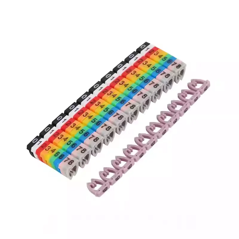 

Cassette number tube cable identification CAT5/CAT6 cable digital label CAT5E cable number tube Digital tag number 0-9 1lot6