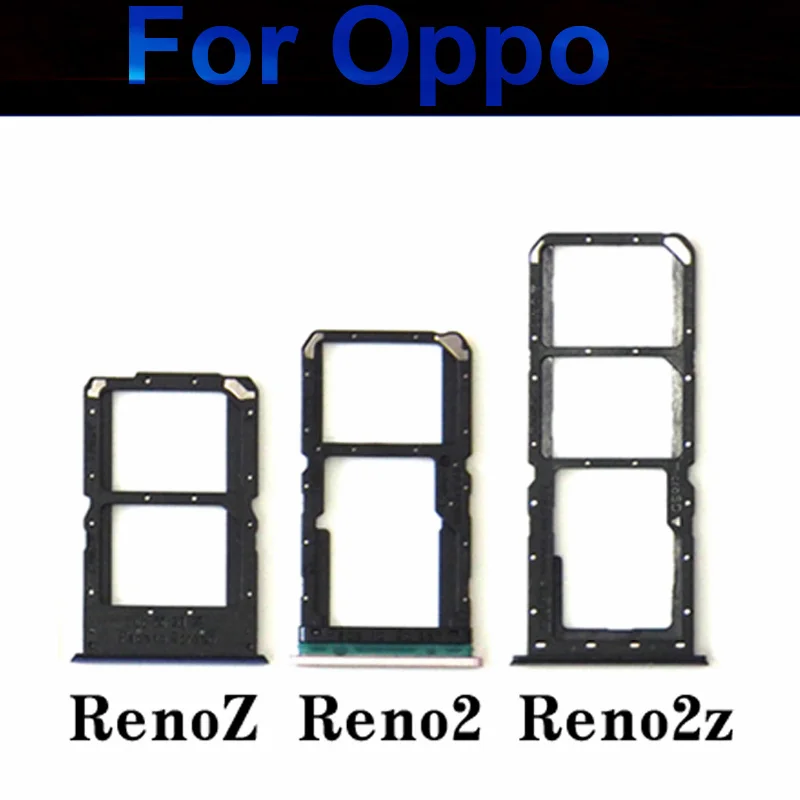 Sim Card Tray For OPPO Reno 2/Reno 2F/Reno Z /Reno 2Z Dual SIM Card Socket SD Card Reader Holder Slot Adapter Replacement Parts