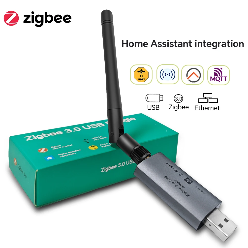

New Dongle Plus Zigbee 3.0 Donglae-E USB ZigBee Gateway Universal ZigBee Gateway via ZHA for Home Assistant or Zigbee2MQT