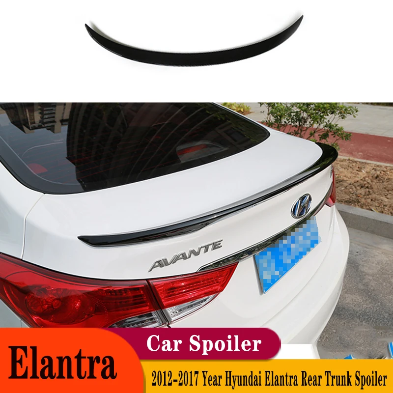 

For Hyundai Elantra Spoiler 2011-2017 Sedan High Quality ABS Material Car Rear Trunk Retrofit Body Styling Decorate Accessories