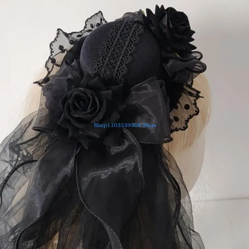 400A Novelty Princesses Headwear Carnivals Witch Headpiece Role Playing Headdress for Parties and Stage Performances