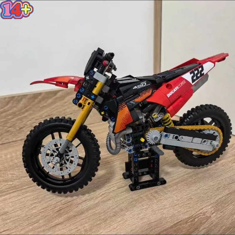 Original Motorcycle Racing 457pcs 2026 New Building Blocks Assembly Display Model Collector's Edition In Stock Christmas Gifts