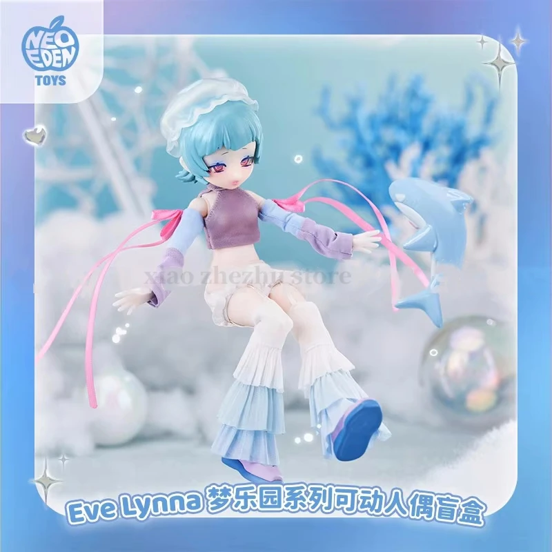 2024 Genuine Eve Lynna Dream Park Series Bjd Mjd Kawaii Movable Doll Model Collect Decoration Room Children Cute Toy Gift Girl