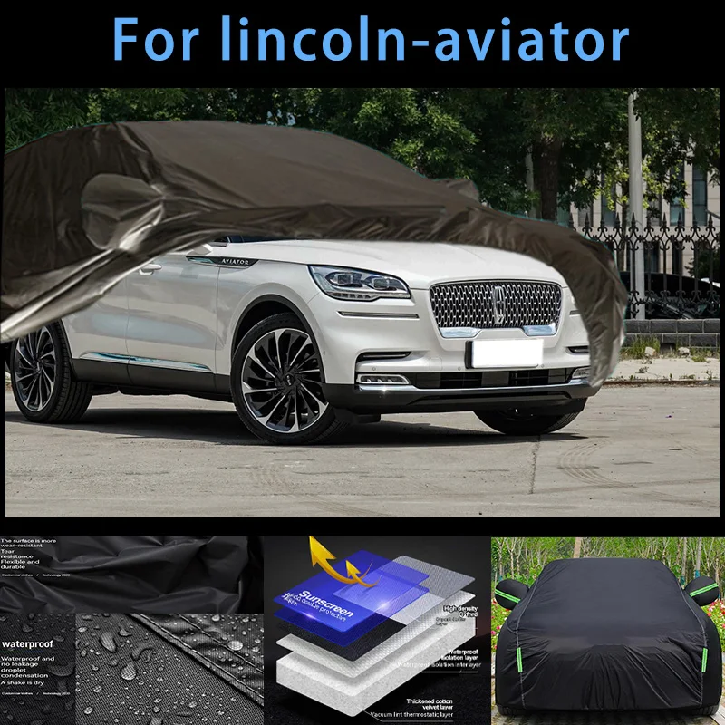 

For lincoln-aviator Outdoor Protection Full Car Covers Snow Cover Sunshade Waterproof Dustproof Exterior Car accessories