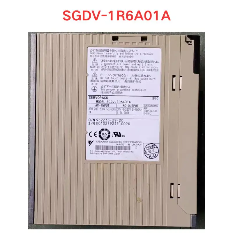 Used OEM disassembled parts SGDV-1R6A01A Servo driver Functional test OK Fast delivery