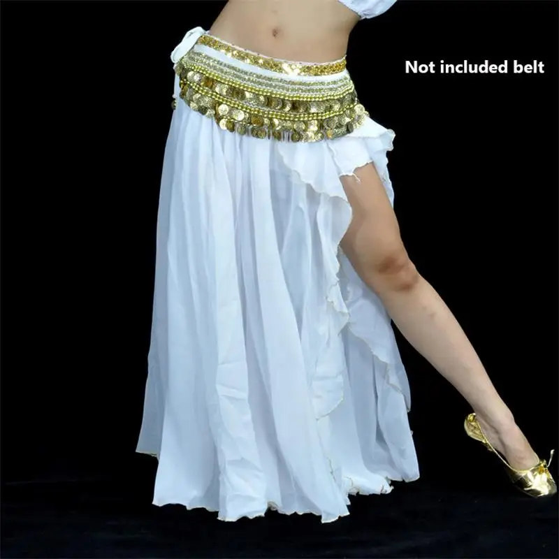 Women Sexy Belly Dance Split Skirt Stage Performance Costume Dance Training Suit Indian Dance Practice Clothing Elegant Dress