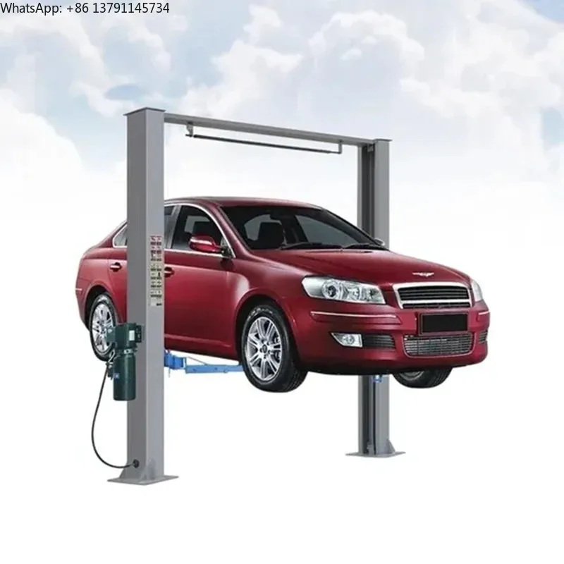 Mechanical Workshop Use Auto Hydraulic Garage 1750mm Lifting Height Clear Floor 2 Post Car Lift
