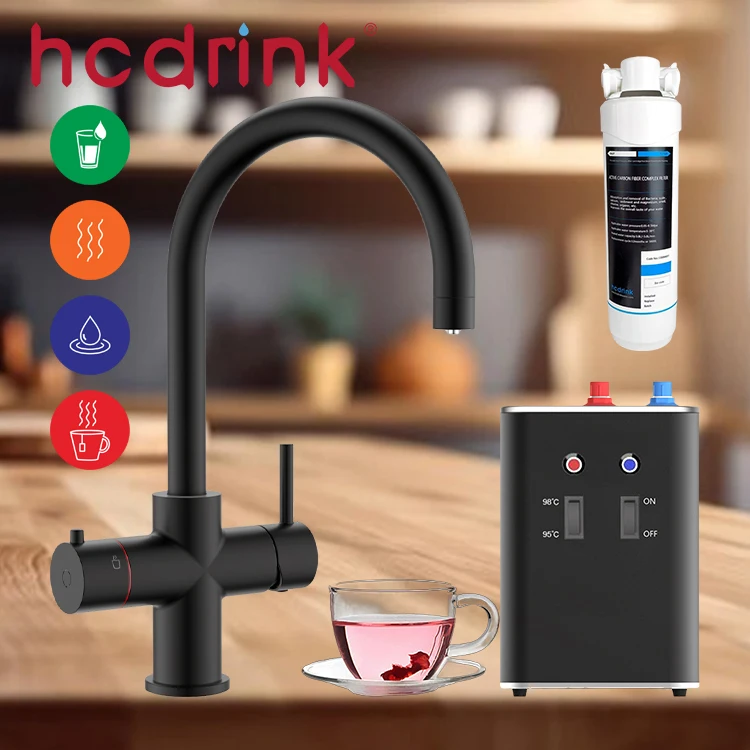 Iwater 4 in 1 Home Instant Heating Boiling Hot Purifier Drink Water Under Sink Filters Heater Kitchen Faucets Mixers Taps