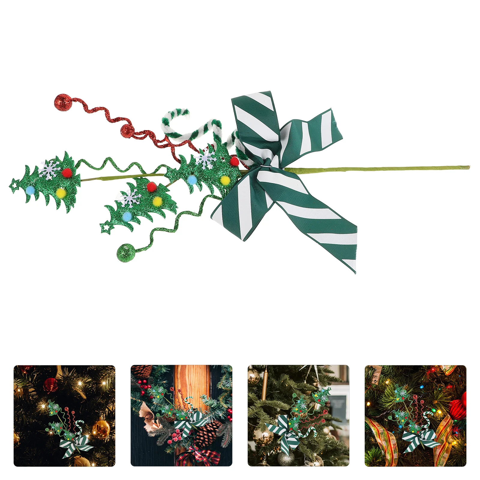 

Christmas Tree Picks Reusable Bouquet Insert Xmas Tree Bouquet Decor Christmas Holiday Novelty Ornament Wreath Decorations