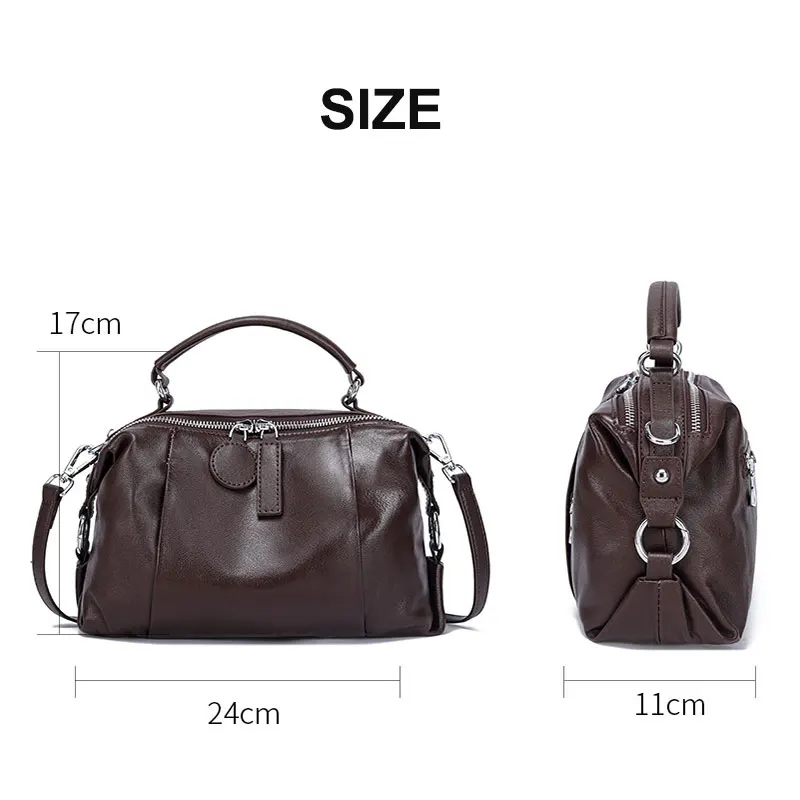 Borsa da donna di design di lusso Borse a tracolla da donna in vera pelle di alta qualità Borsa a tracolla versatile vintage in pelle di mucca