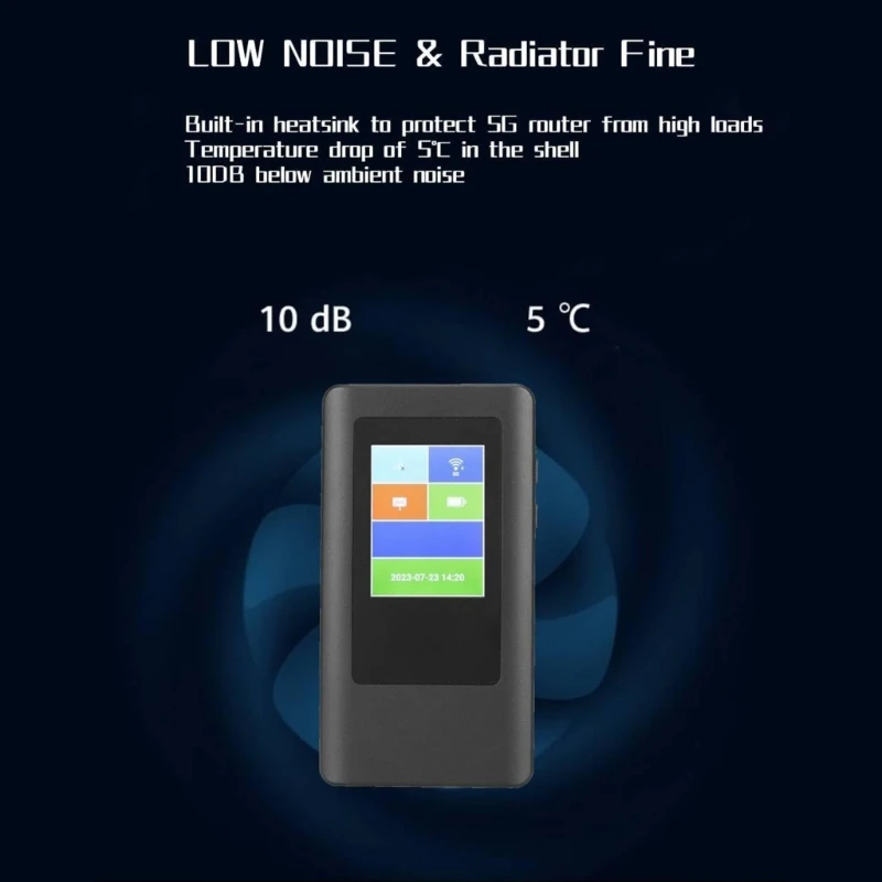 H37F WiFi Router Mobile Hotspot With Color Screen Fast Wireless Router Networking