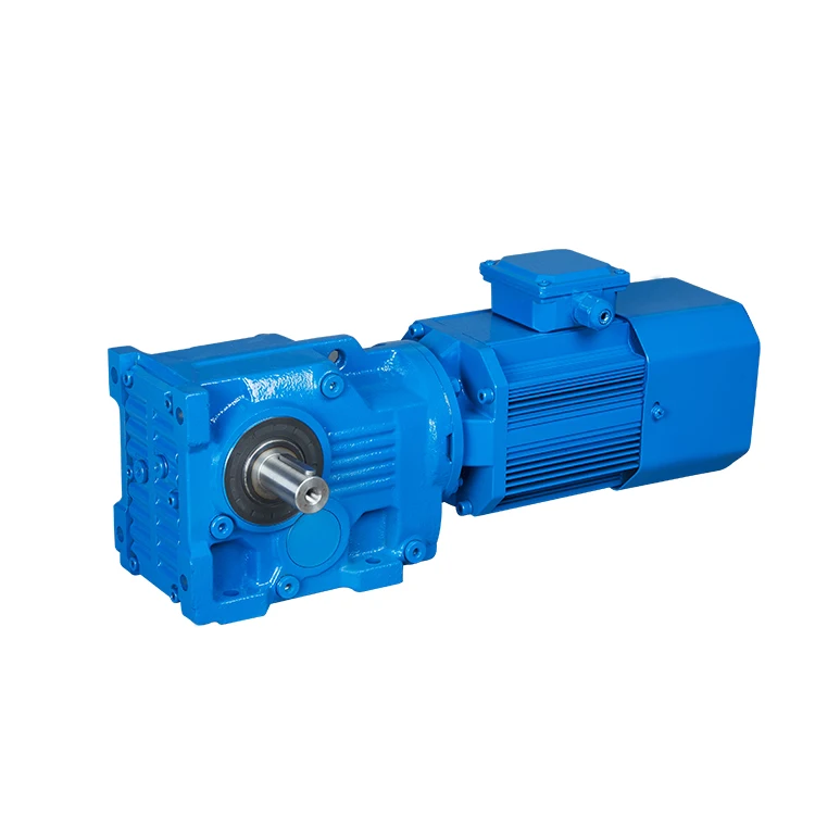 K سلسلة 4 دورة في الدقيقة الصلبة رمح شطبة نقل علبة التروس تقليل المحرك للمصعد الناقل K137RF57 ODM للتخصيص