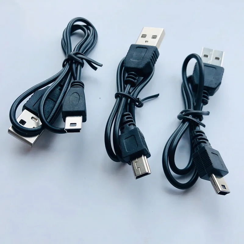 1pc 80cm USB 2.0 Male A To Mini 5-pin Charging Cable for Digital Cameras for MP3 / MP4 Player USB Data Charger V3 Cable