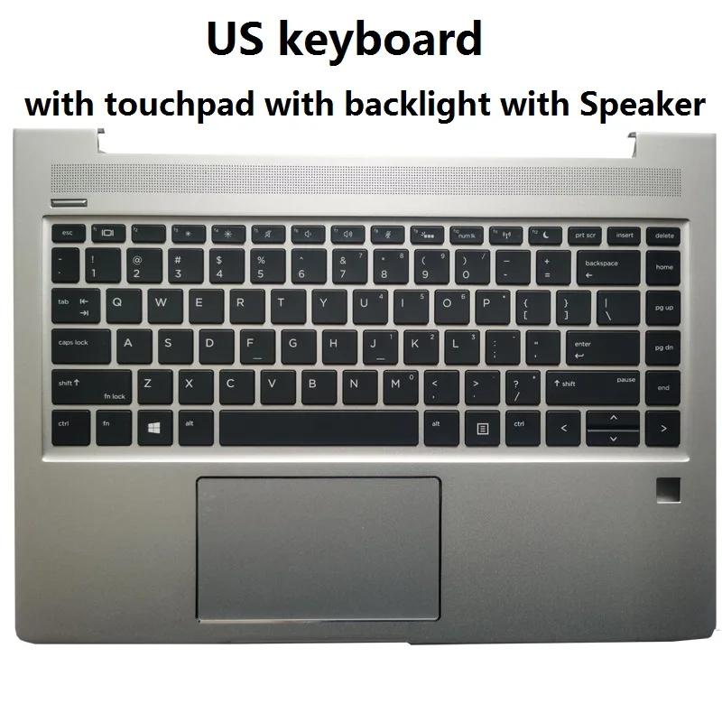 NEW for HP Probook 440 G6 445 G6 440 G7 445 G7 US/Spanish Laptop keyboard with palmrest upper cover