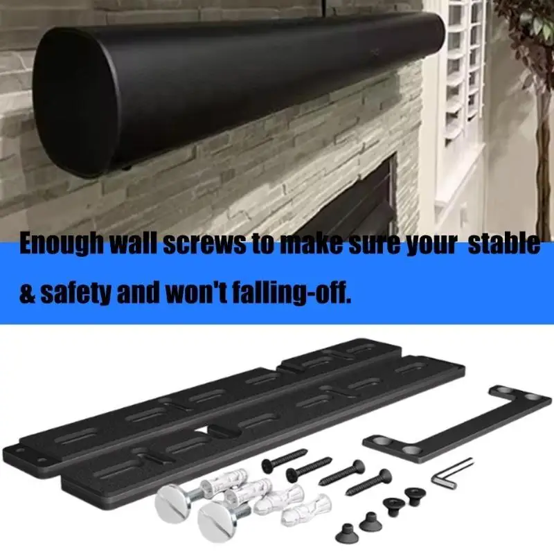R53C Metall-Soundbar-Wandhalterung für Soundbar-Lautsprecher, hängende Wandhalterung, Lärm reduzieren Hörerlebnis – Detail 10