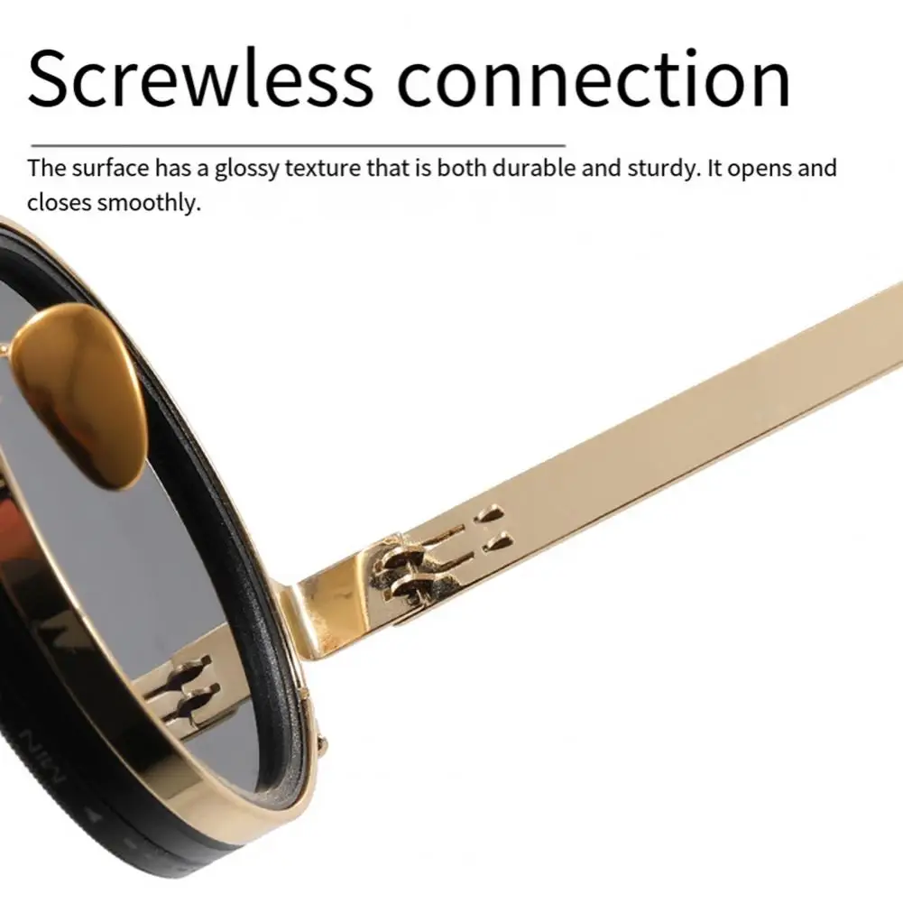 

Fashionable Eyewear with Customizable Lens Options Polarized Round Sunglasses with Adjustable Tint Nd Filter for Men for Outdoor