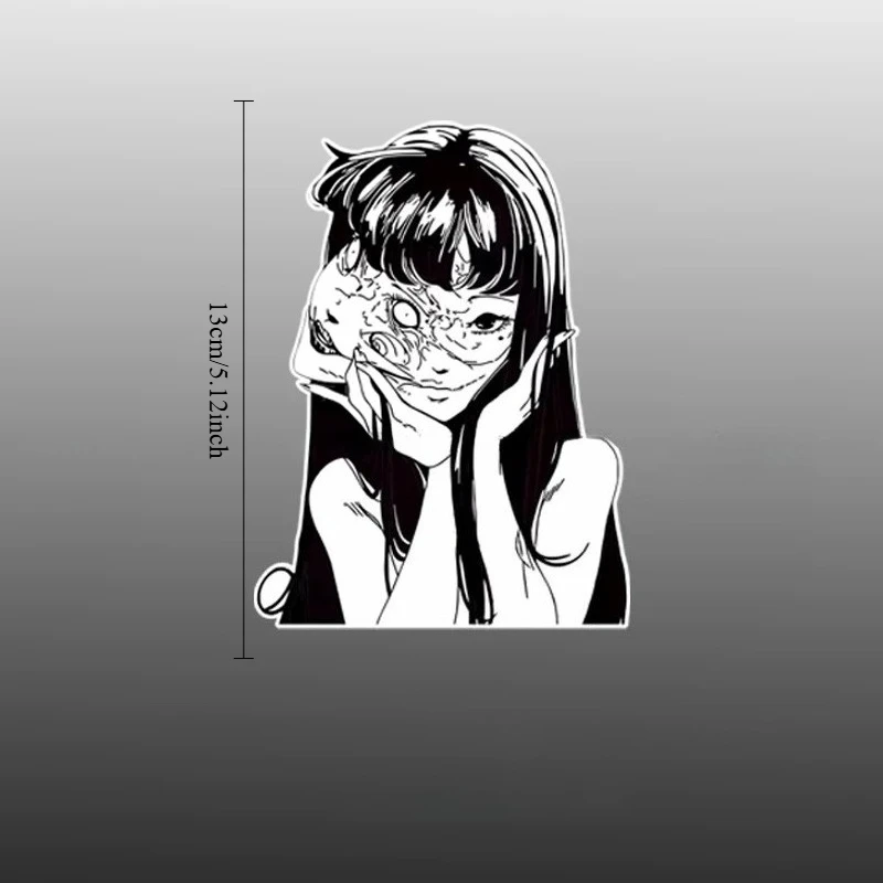 Waterproof Anime Vinyl Decal, Multi-scene Decor Sticker for Automobile Window, Motorbike, Suitcase and Notebook, Scratch Mask
