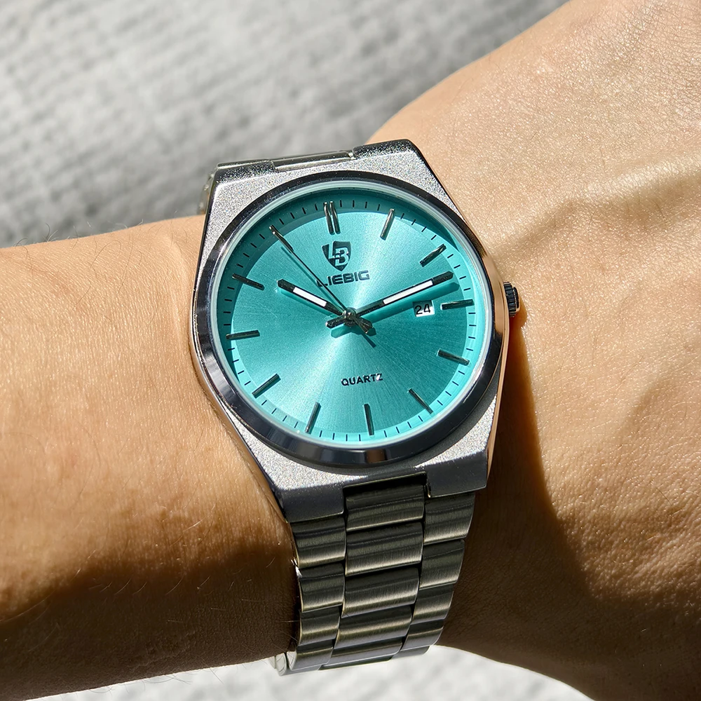 LIEBIG Luxury Movement Quartz Watches Business Week Time Watch Fashion Waterproof Wristwatches For Men Women Clock Reloj Hombre