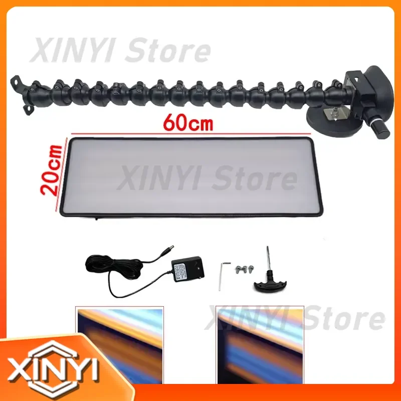 PDR Line Board for 600x200 mm Dent Repair Tools LED Hail Dent Lamp with 4 Strips for Auto Body Dent Testing and Paintless