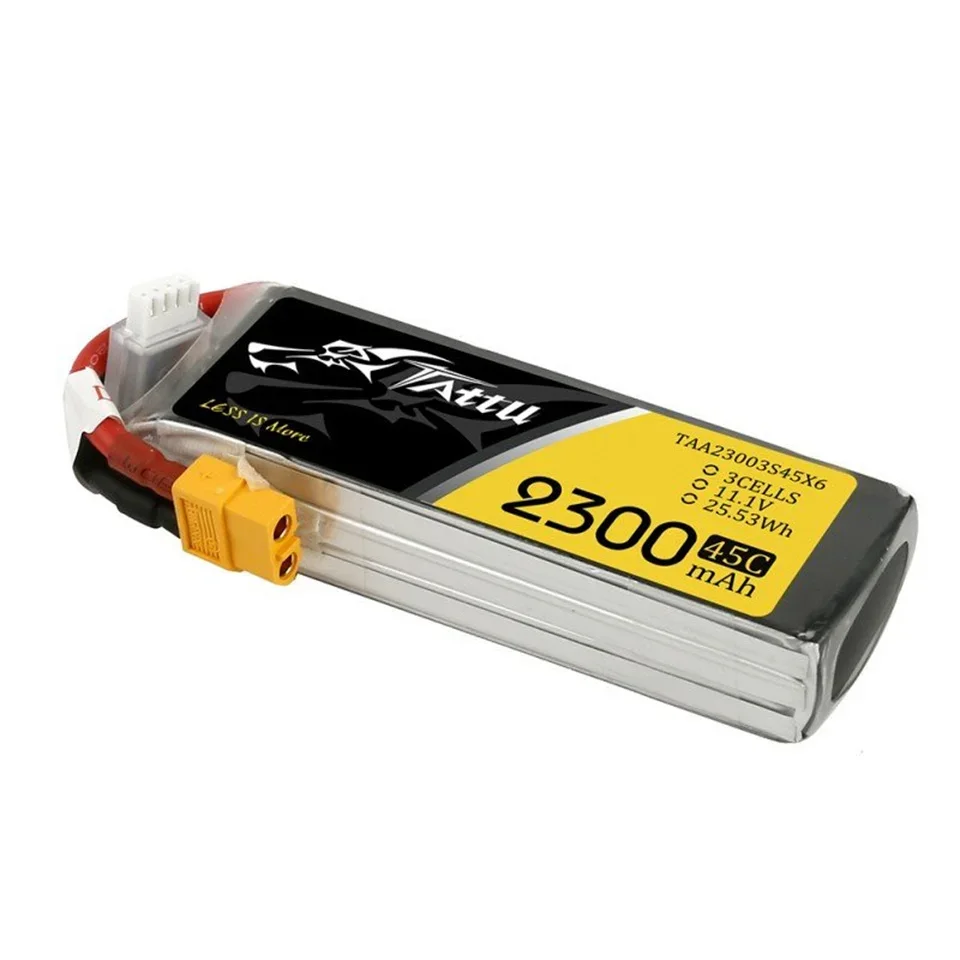 ACE Tattu Lipo Battery 2300mAh Lipo 3S 4S 11.1V 14.8V 45C with XT60 Plug for RC FPV Racing Drone Quadcopter