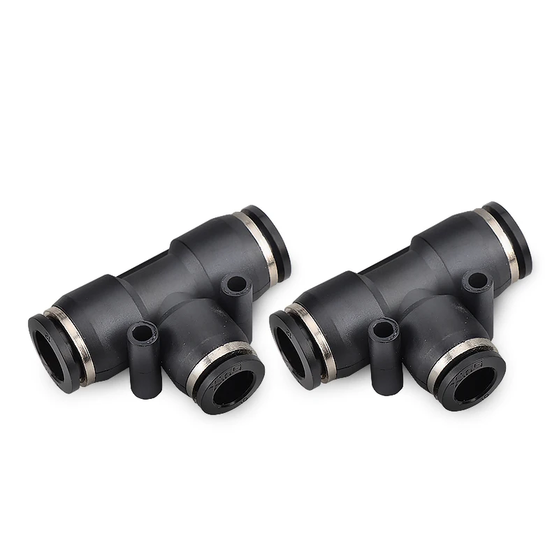 공압 호스 피팅 PE 페그 에어 퀵 푸시 튜브 커넥터, 4mm 6mm 8mm 10mm 12mm 14mm 10 피스