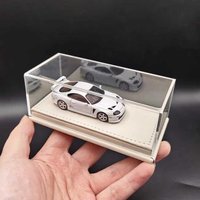 Clear Model Car Display Case for 1/64 Scale Acrylic Display Box Vehicles Toy Collectors for Minigt Hot Wheels Domeccan Car