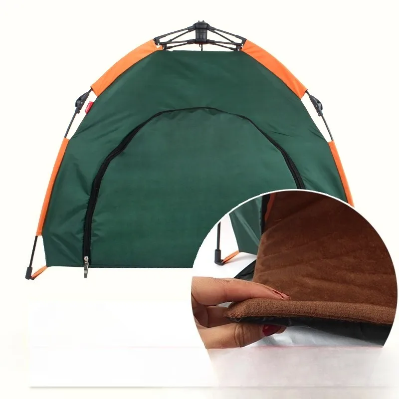 Outdoor Pet Tent Automatic Foldable Cat & Dog House Rainproof, Sunproof, Portable Pet Bed for Car Dog Tent Kennel view 3