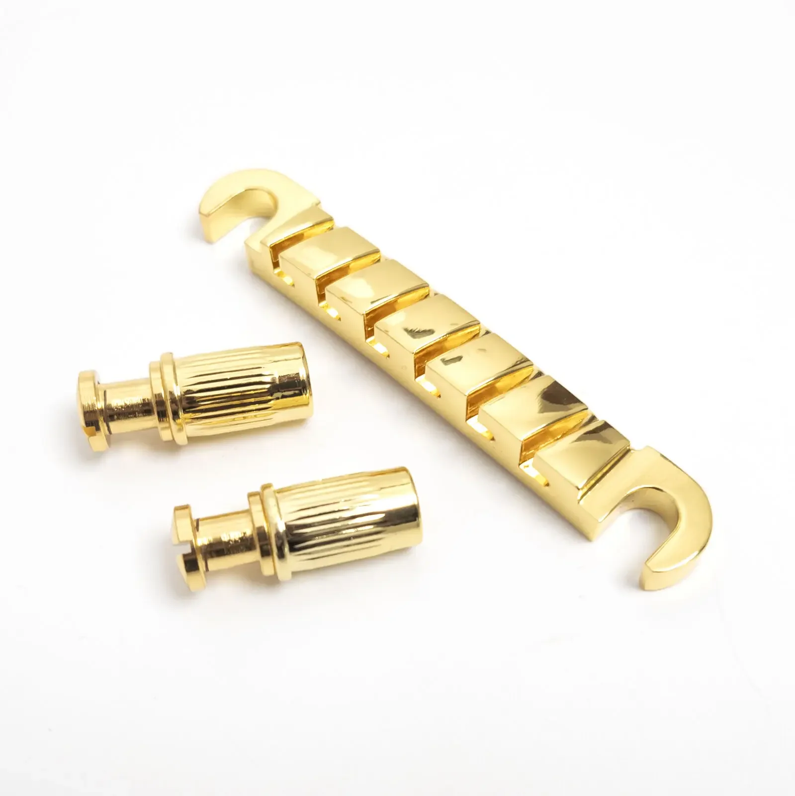 

High-Quality Guitar Stop Bar Tailpiece – Tune-O-Matic Style for LP SG in Gold Chrome Black Easy Install for Guitar Accessories