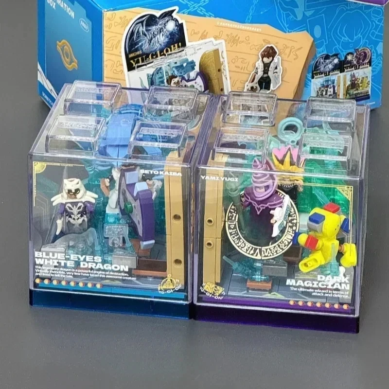 AREAX Yu Gi Oh Serie di blocchi di costruzione Yugi Muto Sky Castle Showdown Modello di giunzione Ornamenti giocattolo Regali di raccolta