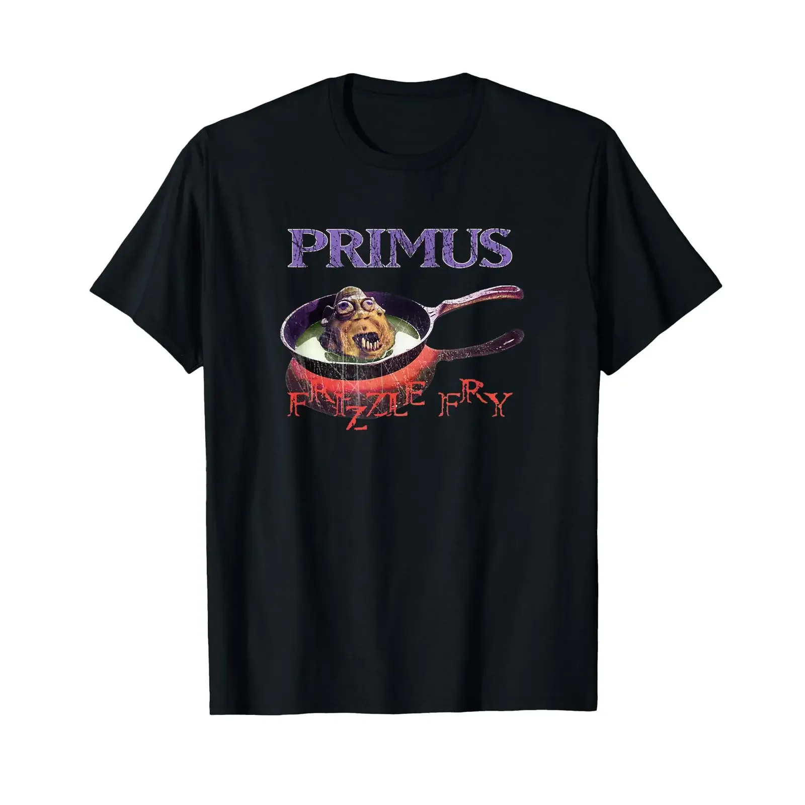 Primus Frizzle Fry T Shirt vintage Washed designer clothes Top For Everyday Wear Unisex Versatile Comfortable fashion Stylish