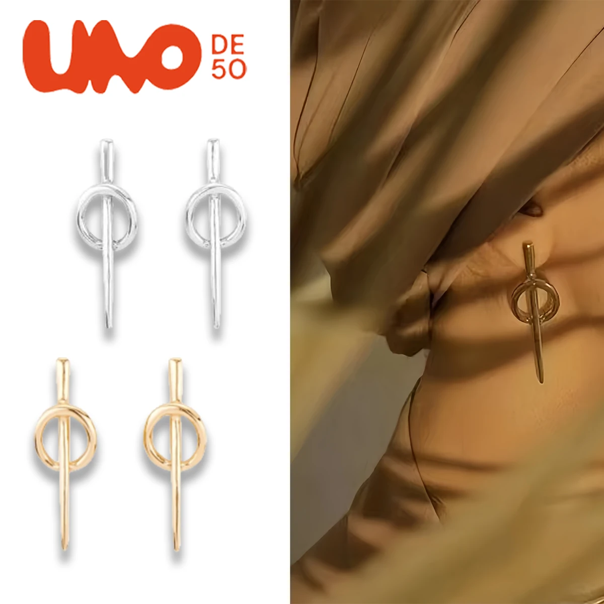 

UNODE50 Earrings European and American fashion, versatile personality, high-end temperament, trendy and exquisite