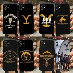 Yellowstone American TV series Phone Case For iPhone 15,14,13,12,11,Plus,Pro Max,XS,X,XR,SE,Mini,8,7 Soft Silicone Black Cover