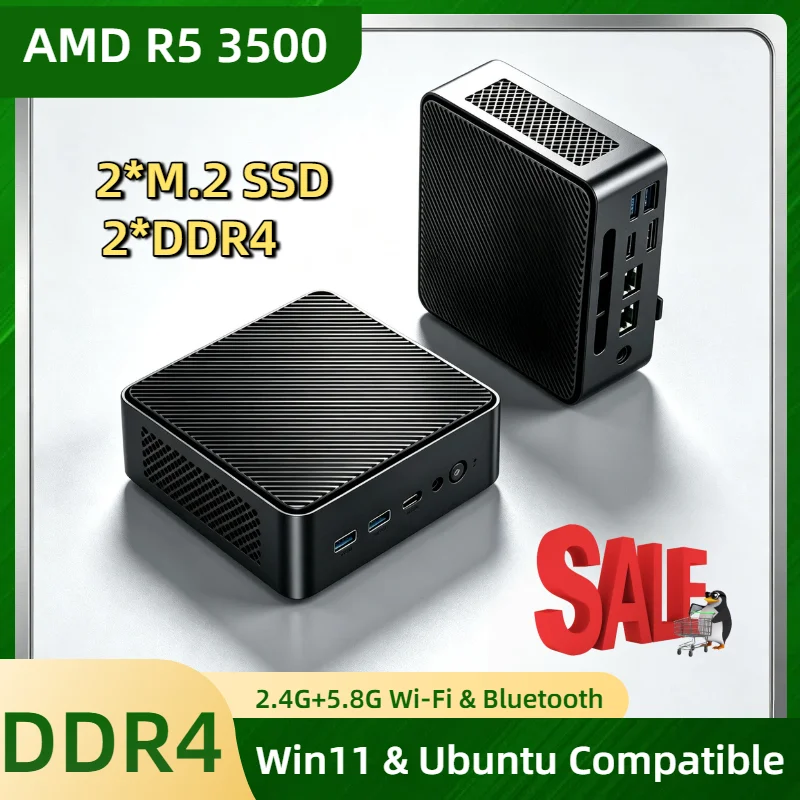 Home Office Windows 11 - AMD Ryzen 5 3500 Mini Desktop