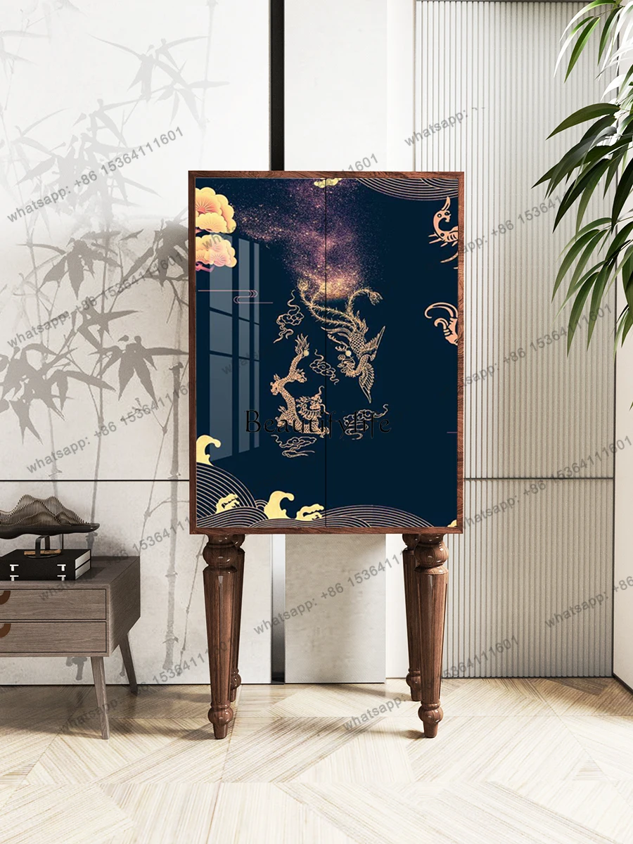 

X4 Solid Wood Chest of Drawers Chinese Retro Multi-Functional Tailstock High Leg Storage Cabinet