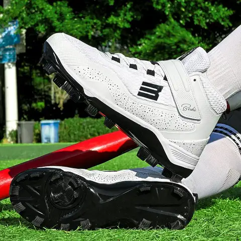 new wear-resistant non-slip sports shoes lightweight breathable comfortable softball shoes long spikes non-slip baseball shoes