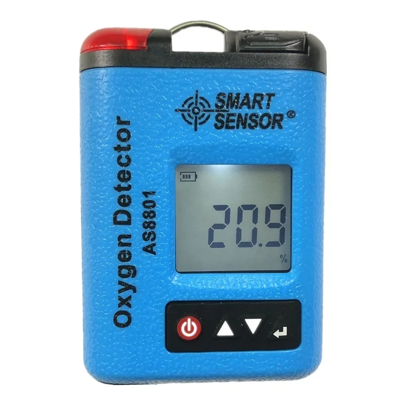 AS8801 Oxygen Gas Monitor Detector 0~30% VOL  Leak Location Determine digital O2 concentration  include Battery